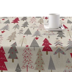 Stain-proof resined tablecloth Belum Merry Christmas Multicolour 100 x 300 cm