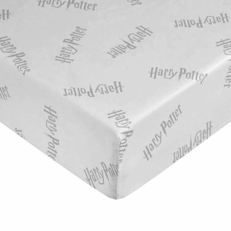 Fitted sheet Harry Potter White Grey