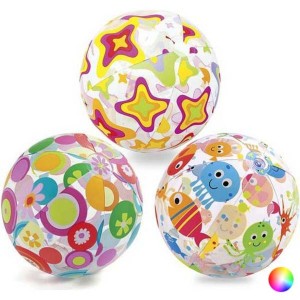 Balle Gonflable Intex 59040NP 51 cm Blanc Multicouleur
