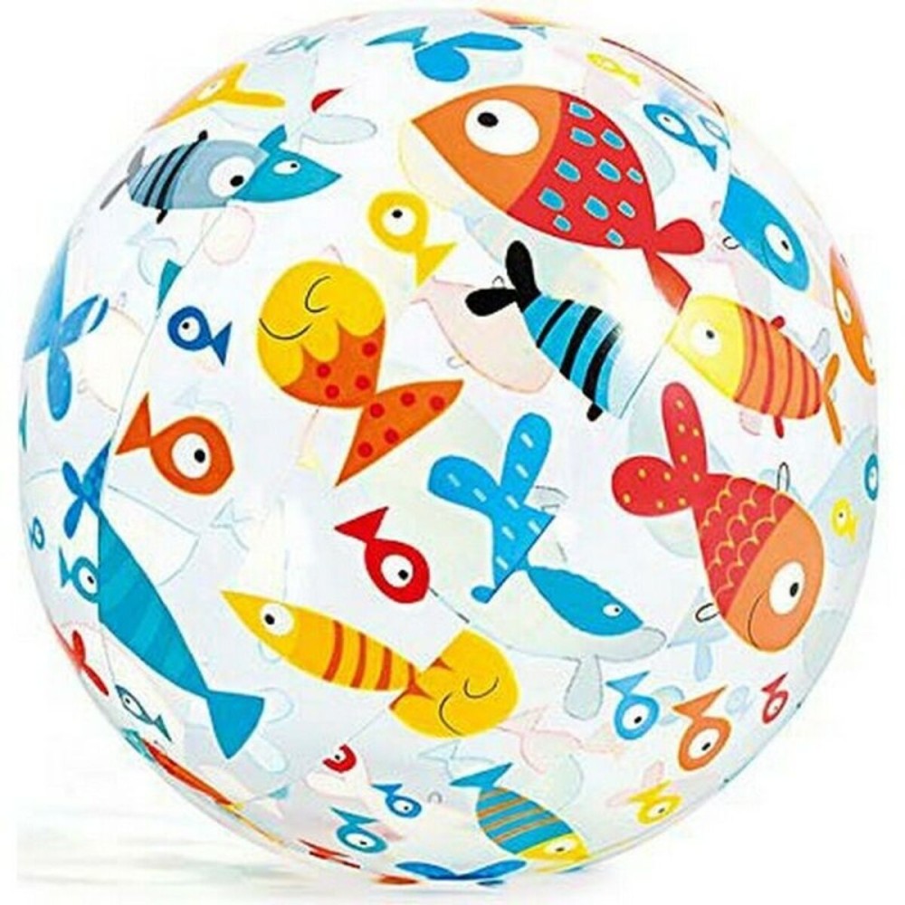 Balle Gonflable Intex 59040NP 51 cm Blanc Multicouleur