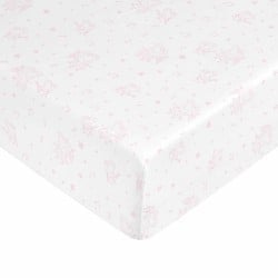 Fitted bottom sheet Peppa Pig White Pink Single