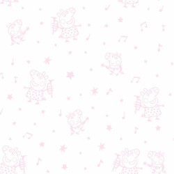 Drap housse Peppa Pig Blanc Rose Lit 1 persone