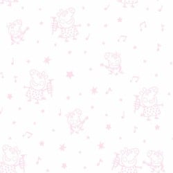 Fitted bottom sheet Peppa Pig White Pink Single