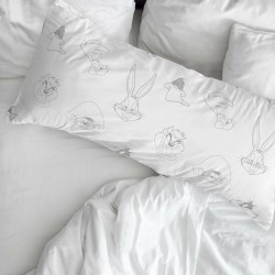 Taie d'oreiller Looney Tunes Multicouleur 175 Fils 45 x 125 cm