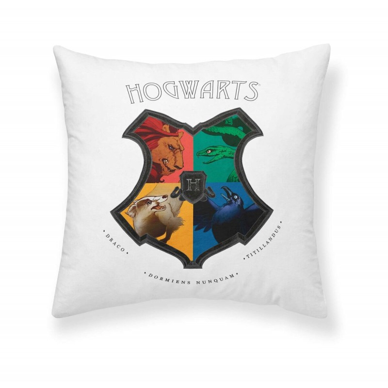 Housse de coussin Harry Potter Shields Blanc Multicouleur 45 x 45 cm