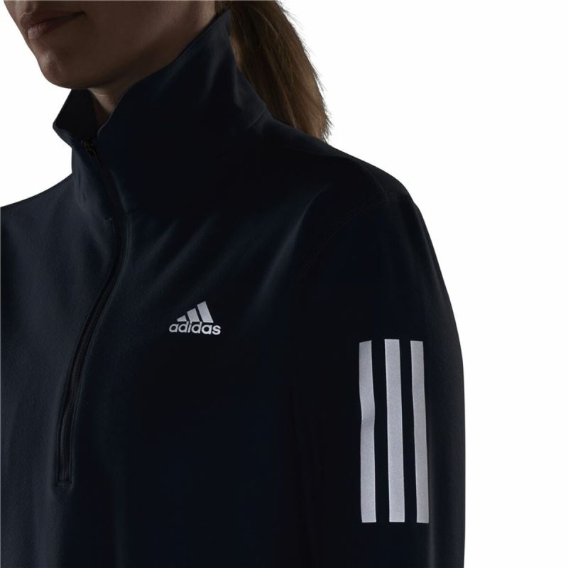 Tee-shirt Manches Longues Femme Adidas Own the Run 1/2 Zip Indigo