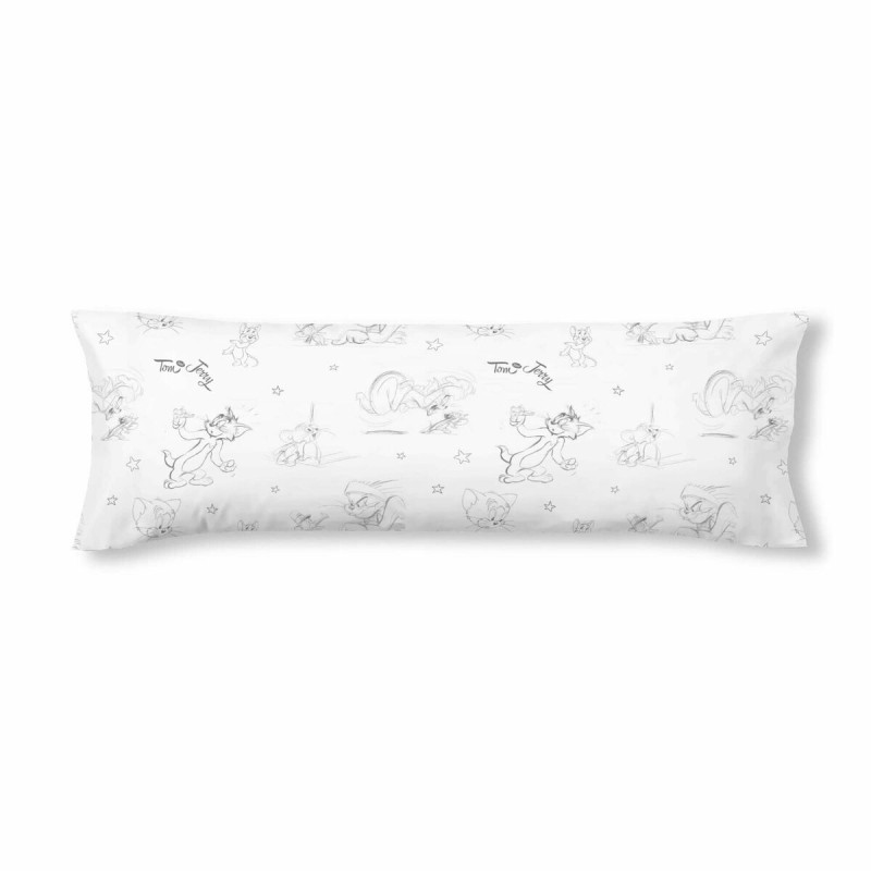 Pillowcase Tom & Jerry White Multicolour 175 Threads 80x80cm