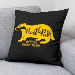 Housse de coussin Harry Potter Hufflepuff Noir Multicouleur 50 x 50 cm