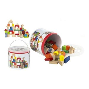Boîte avec blocs de construction Woomax 50 Pièces