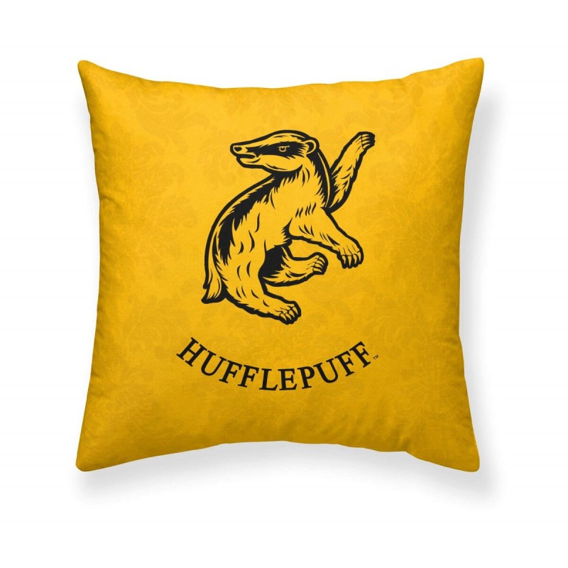 Cushion cover Harry Potter Hufflepuff Yellow Multicolour 50 x 50 cm