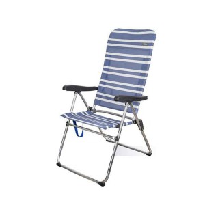 Chaise Pliante Aktive Mykonos 61 X 69 X 108 cm Bleu Aluminium Plage