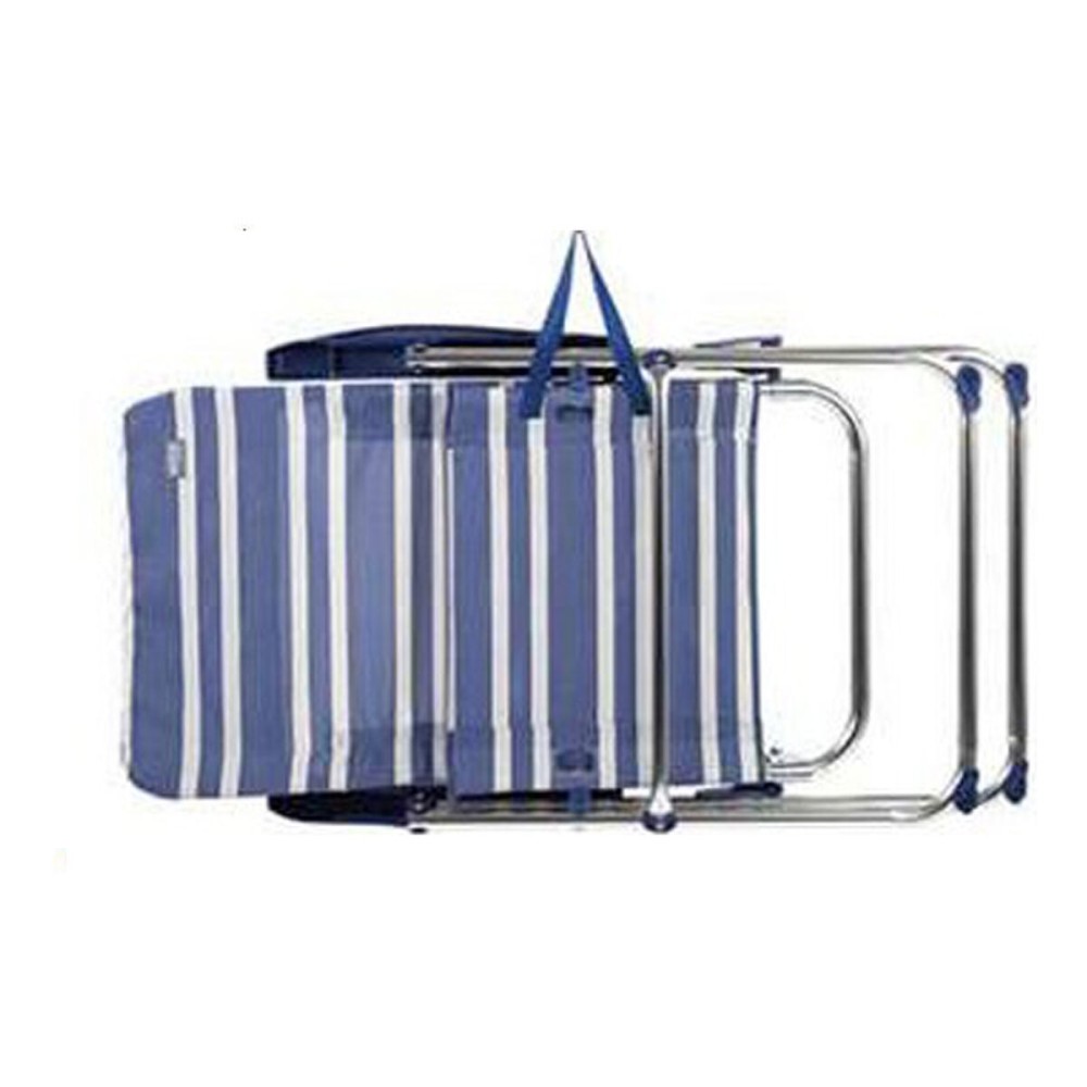 Chaise Pliante Aktive Mykonos 61 X 69 X 108 cm Bleu Aluminium Plage