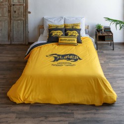 Bettdeckenbezug Harry Potter Hufflepuff Values Gelb Bunt 175 Fäden 220 x 220 cm Double size