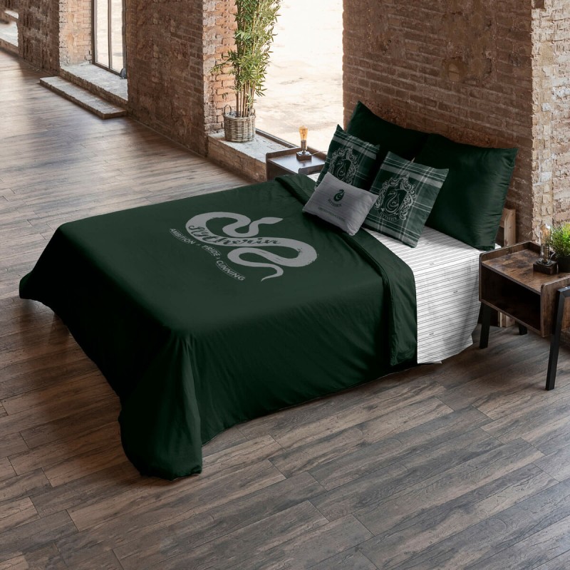 Housse de Couette Harry Potter Slytherin Value Multicouleur 175 Fils 220 x 220 cm Lit 2 persones