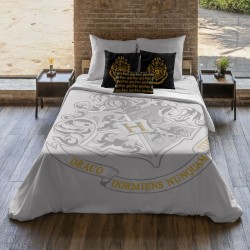 Housse de Couette Harry Potter Hogwarts Gris Multicouleur 175 Fils 140 x 200 cm Lit 1 persone