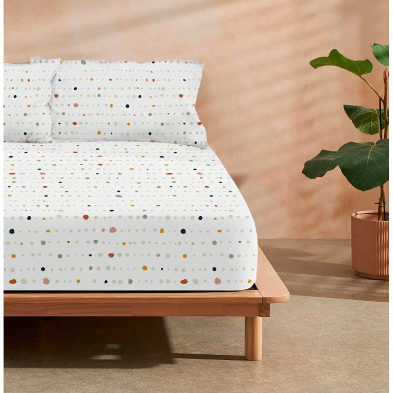 Fitted bottom sheet Decolores Sahara Multicolour Single