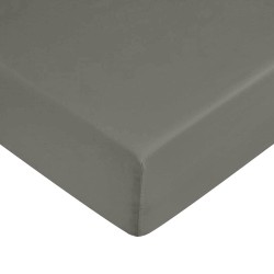 Fitted bottom sheet Decolores Liso Anthracite Dark grey Double