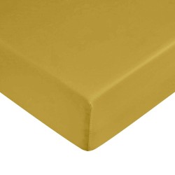 Fitted bottom sheet Decolores Liso Mustard King size