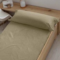 Fitted bottom sheet Decolores Liso Brown Super king