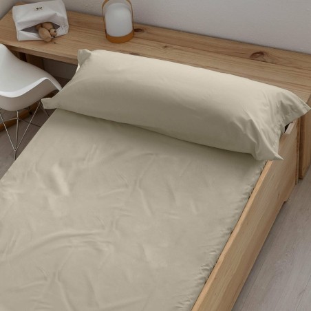 Fitted bottom sheet Decolores Liso Brown Super king