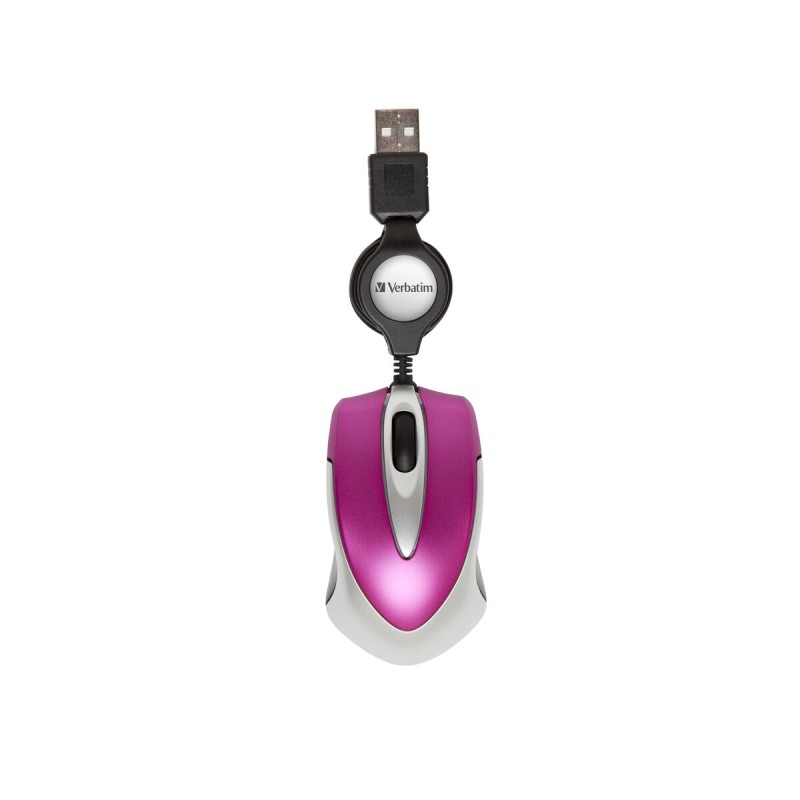 Optical mouse Verbatim 49021 Pink