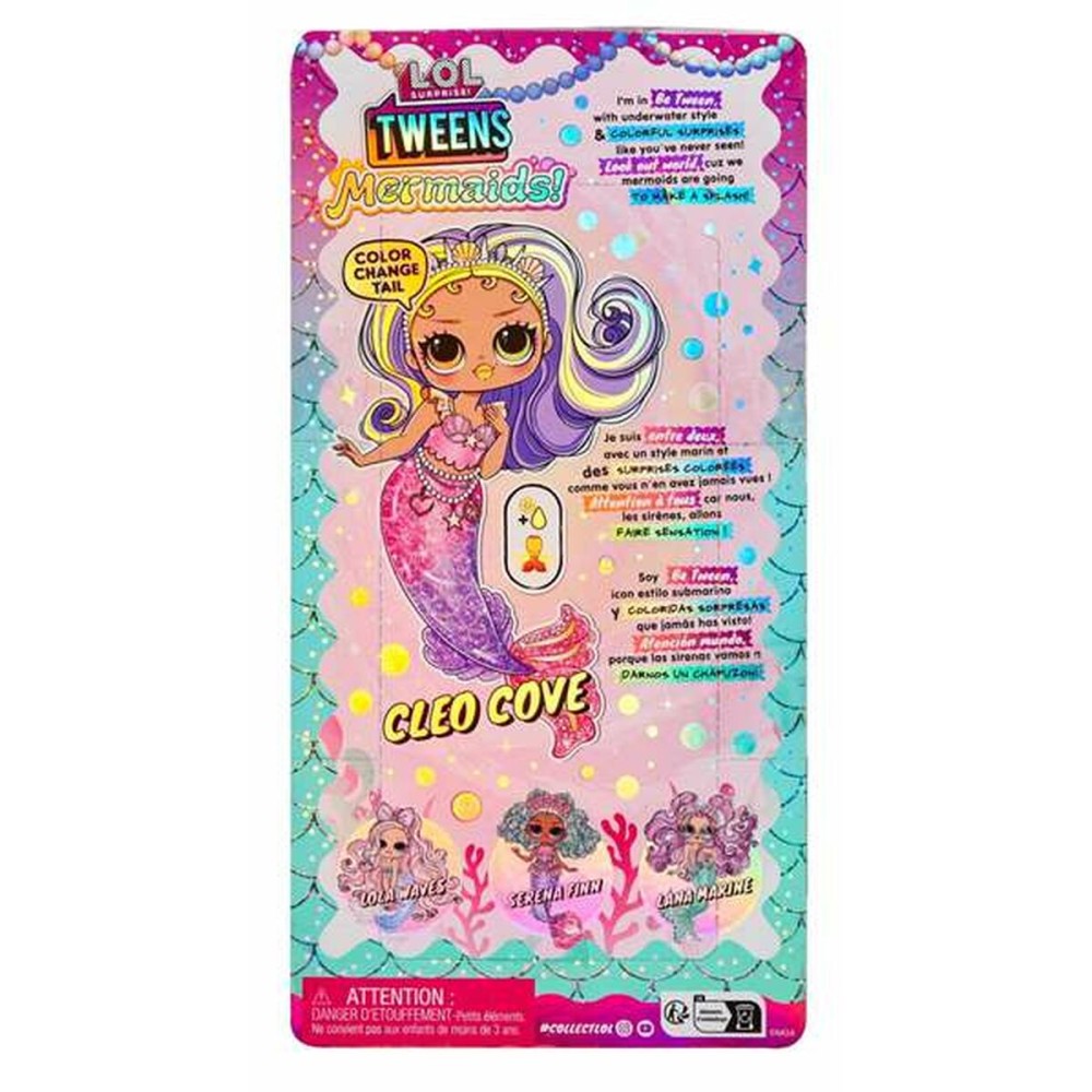 Doll LOL Surprise! Cleo Cove 25,4 x 12,7 x 6,35 cm Mermaid