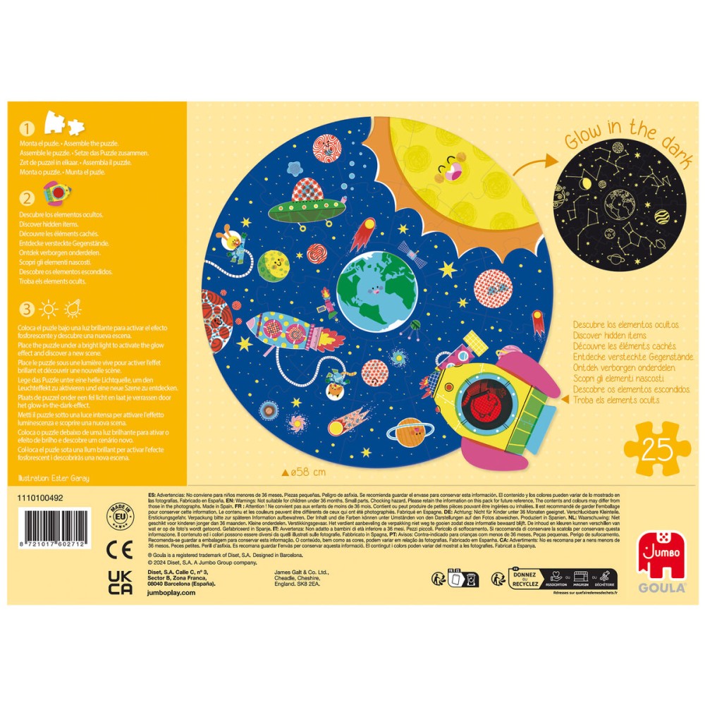 Puzzle Goula XXL Space 25 Stücke