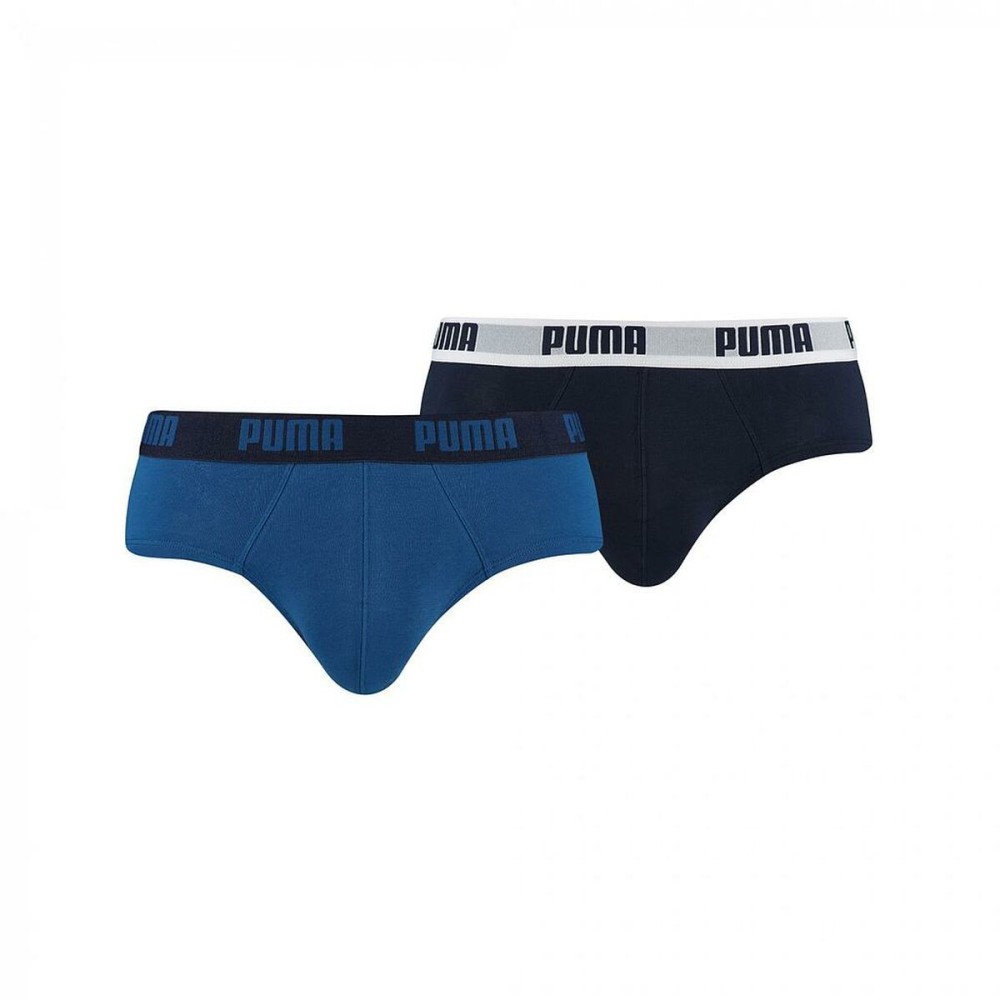Lot de slips Puma Basic Bleu 2 Pièces