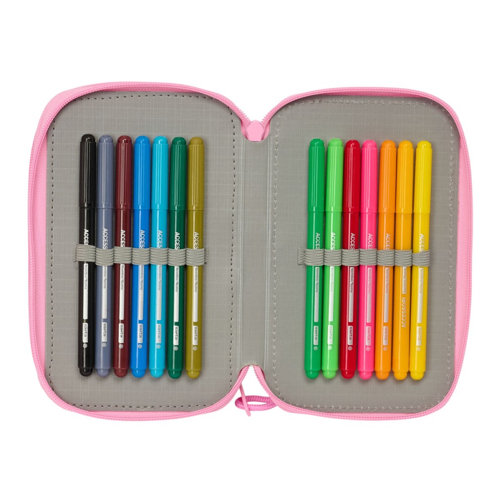 Allzwecktasche BlackFit8 Smile Blau Rosa 12,5 x 19,5 x 5,5 cm 37 Stücke