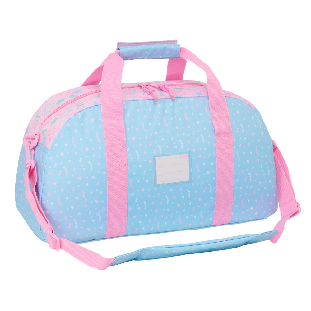 Sports bag BlackFit8 Smile Pink Light Blue 50 x 26 x 20 cm