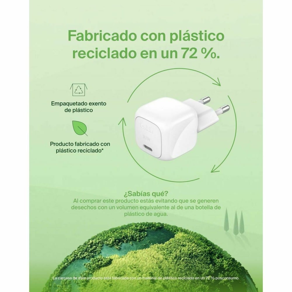 Câble Lightning Belkin WCA008KQWH Blanc 30 W