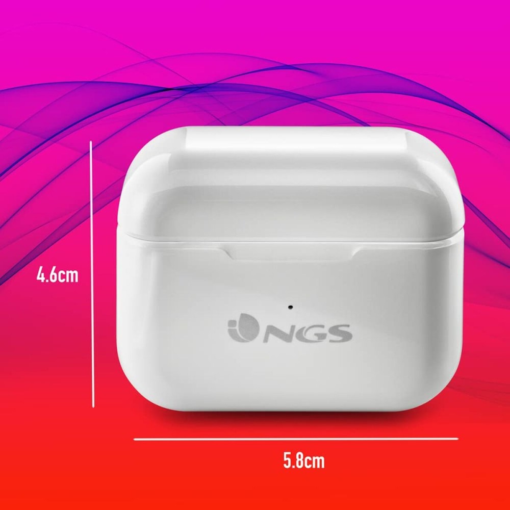 Bluetooth-Kopfhörer NGS ARTICABLOOMWHITE Weiß Schwarz