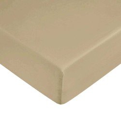 Drap housse Decolores Liso Taupe Lit king size Lisse