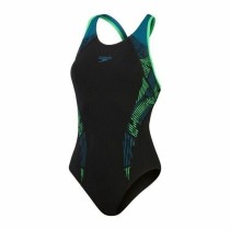 Women’s Bathing Costume Speedo Placement Laneback Green