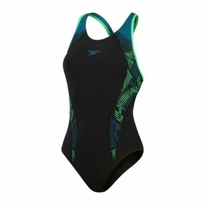 Women’s Bathing Costume Speedo Placement Laneback Green