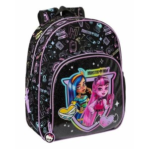 Child bag Monster High Black 28 x 34 x 10 cm