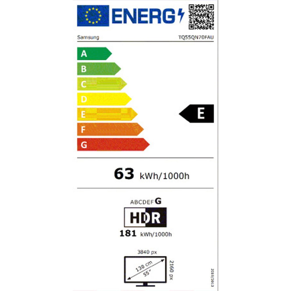 TV intelligente Samsung TQ55QN70F 55" 4K Ultra HD HDR Neo QLED