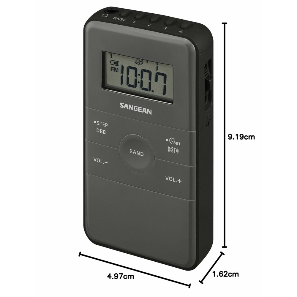 Tragbares Radio Sangean DT-140 Schwarz AM/FM