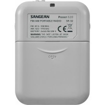 Tragbares Radio Sangean SR-32 Weiß AM/FM