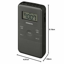 Tragbares Radio Sangean DT-140 Schwarz AM/FM