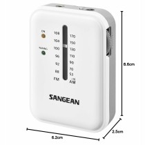 Tragbares Radio Sangean SR-32 Weiß AM/FM