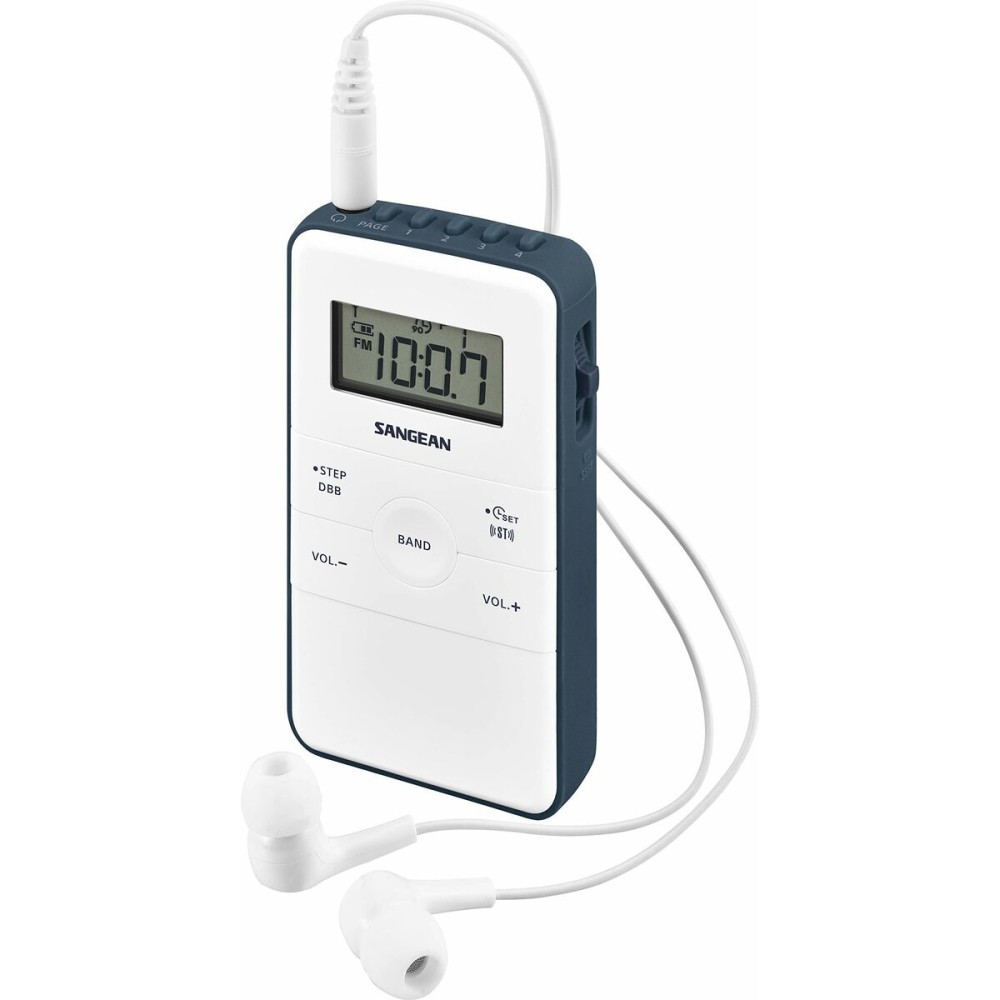 Tragbares Radio Sangean DT-140 Blau Weiß