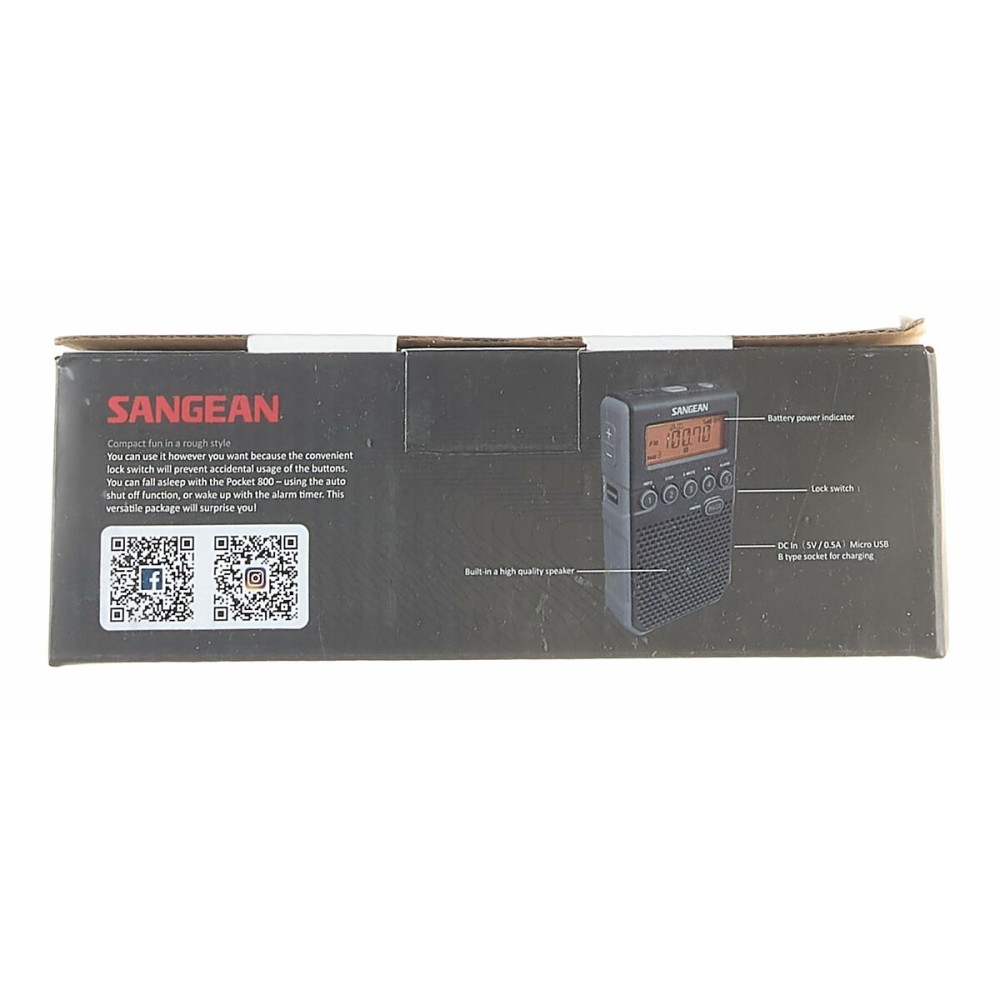 Portable Digital Radio Sangean SDT800BK
