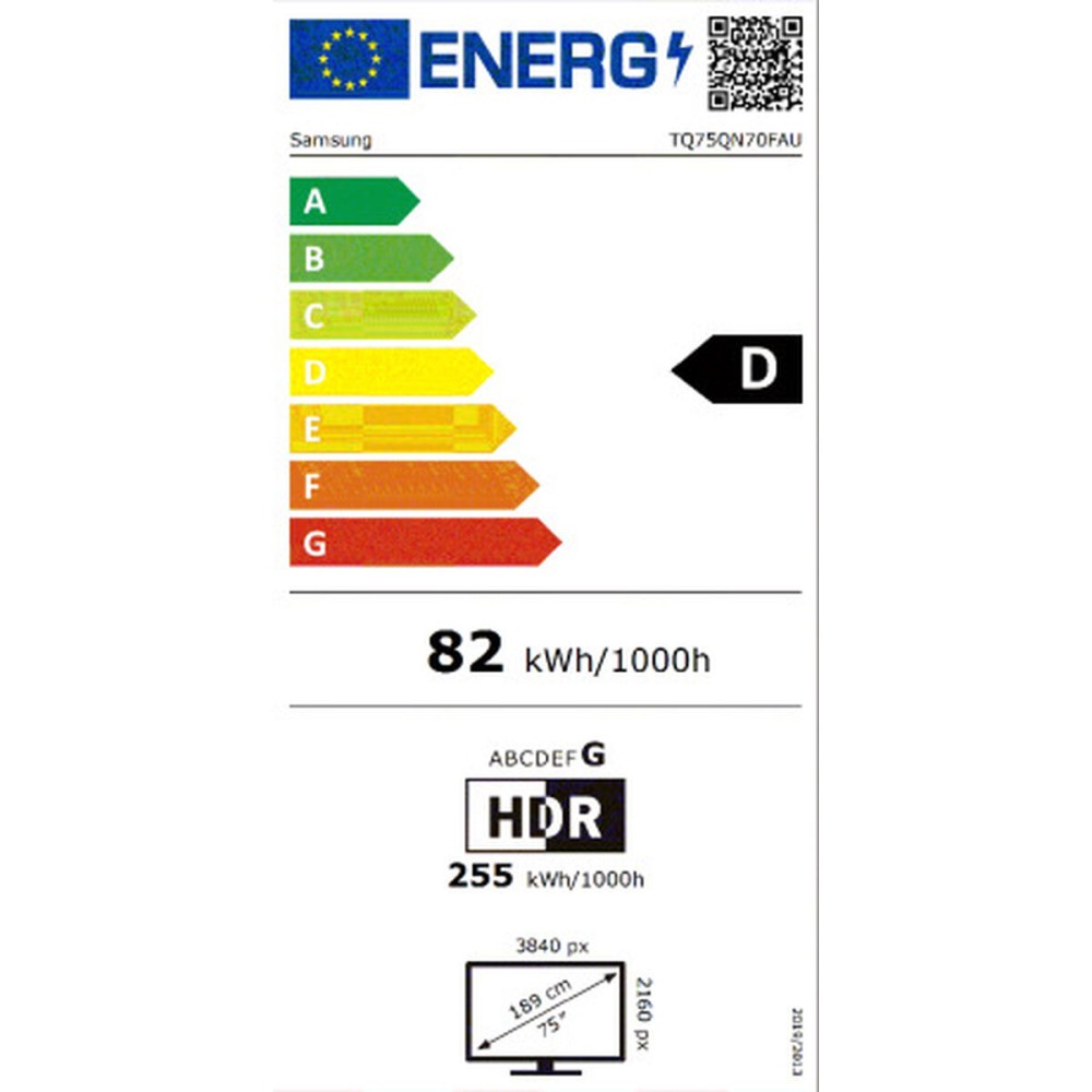 TV intelligente Samsung TQ75QN70F 75" 4K Ultra HD HDR Neo QLED
