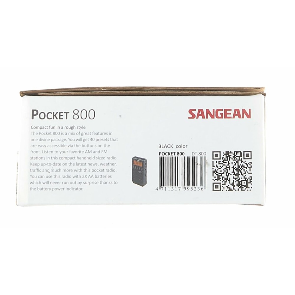 Tragbares Digital-Radio Sangean SDT800BK