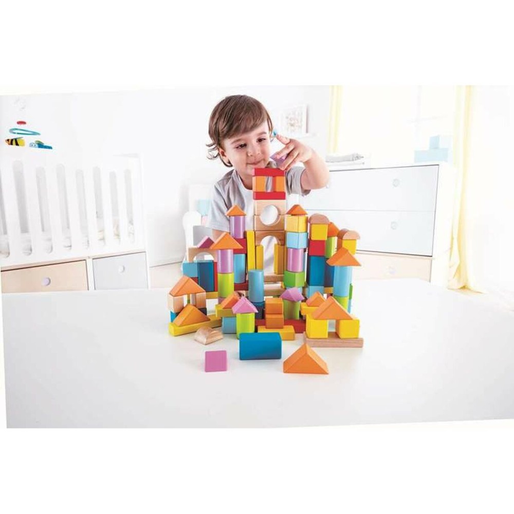 Baukasten mit Blöcken Hape 101 Stücke 27 x 22 x 13 cm
