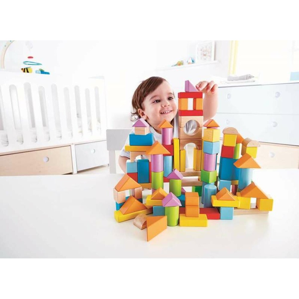 Baukasten mit Blöcken Hape 101 Stücke 27 x 22 x 13 cm