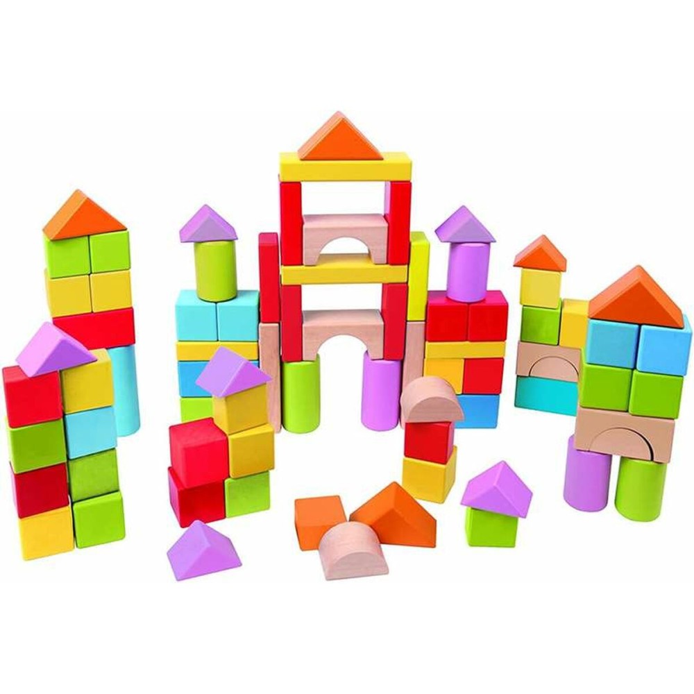 Building Blocks Game Hape 101 Pieces 27 x 22 x 13 cm