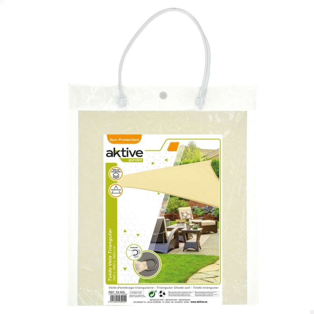 Shade Sail Aktive 360 x 0,3 x 360 cm Triangular (6 Units)