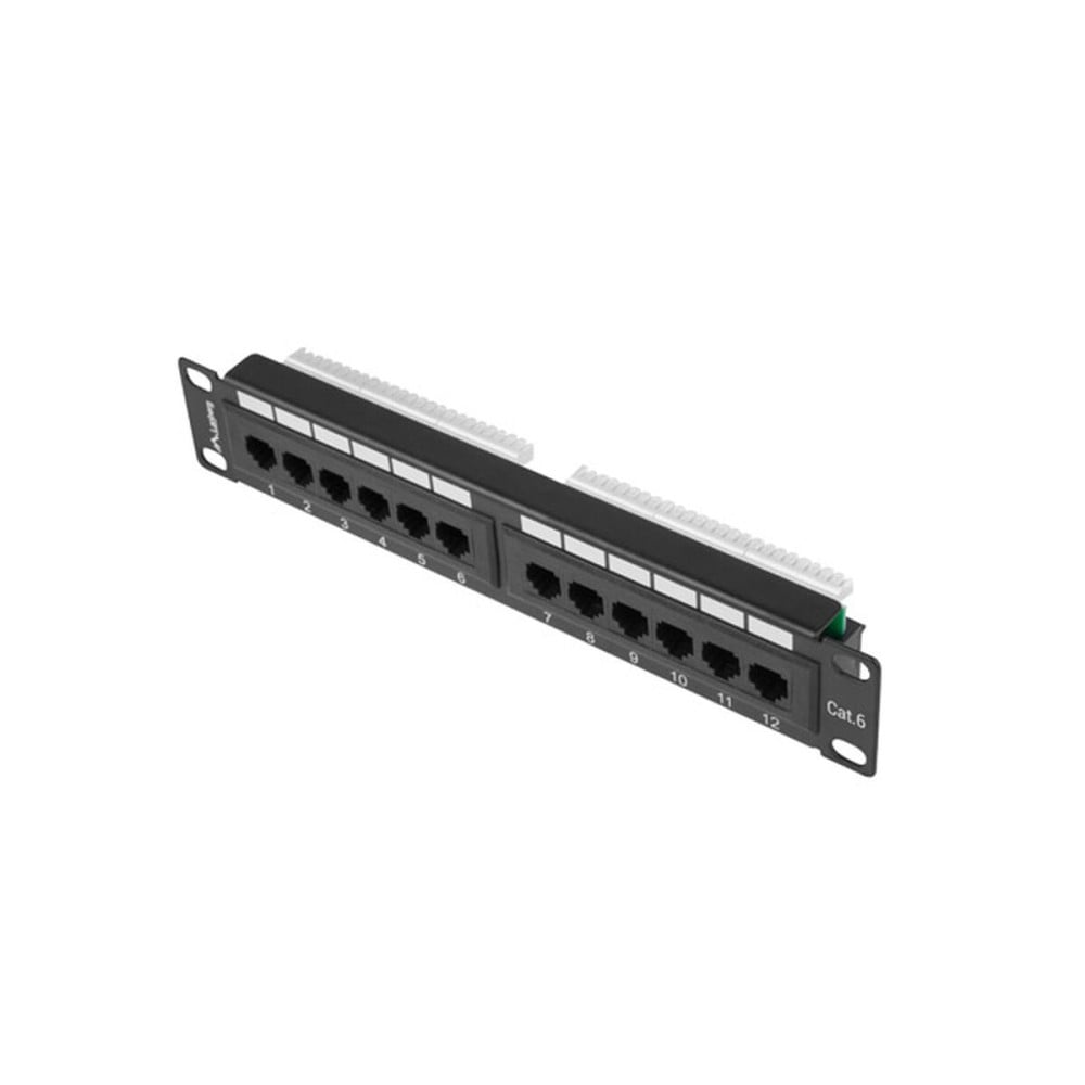 12-port UTP Kategorie 6 Steckleiste Lanberg PPU6-9012-B